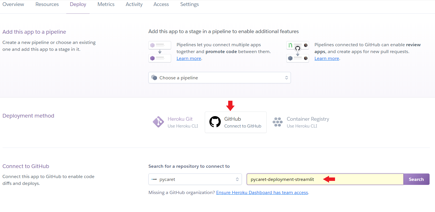 Heroku — 连接到 GitHub