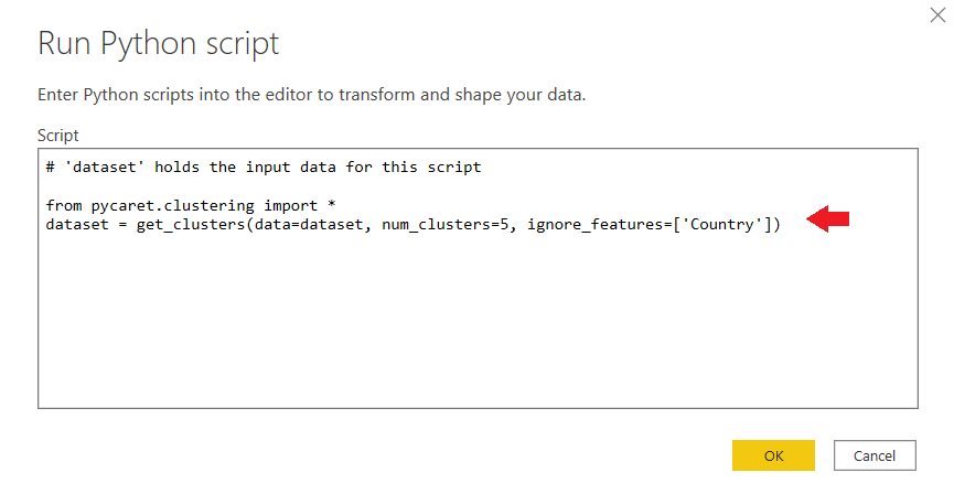 Power Query Editor (转换 → 运行Python脚本)