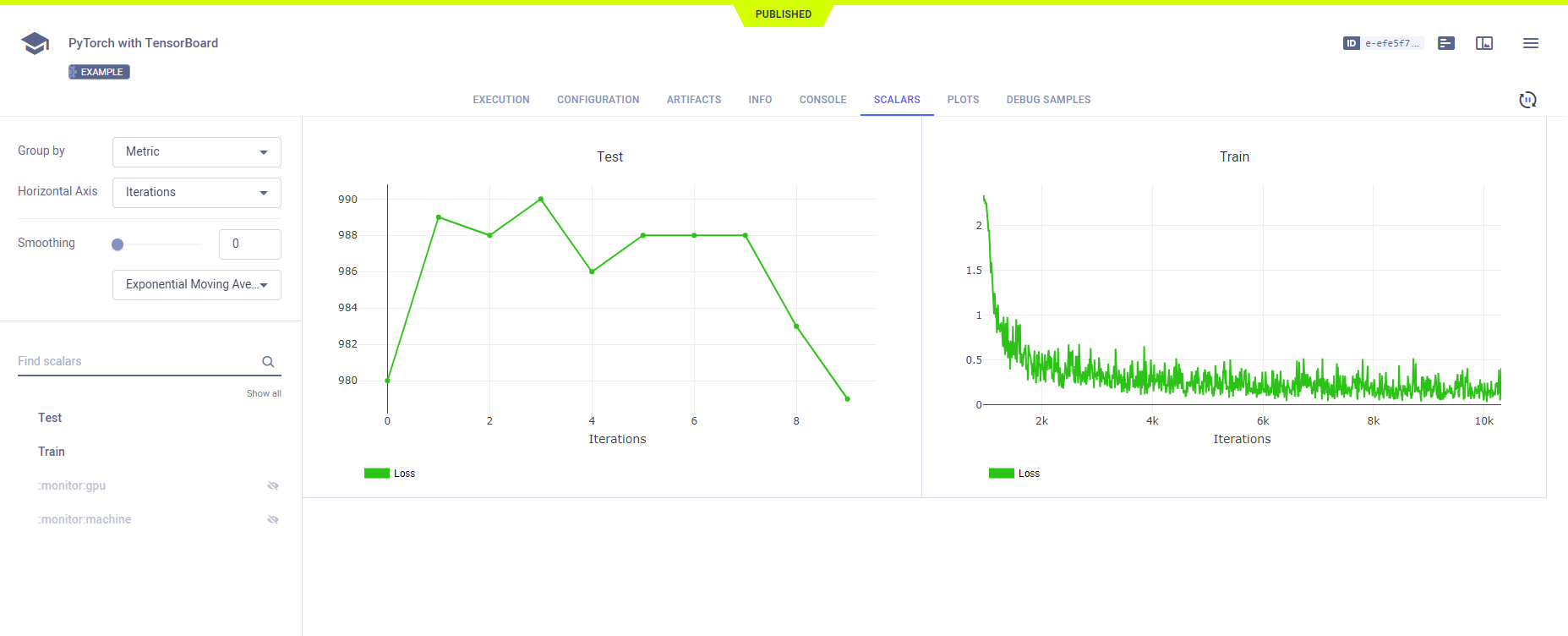 TensorBoard WebApp 标量