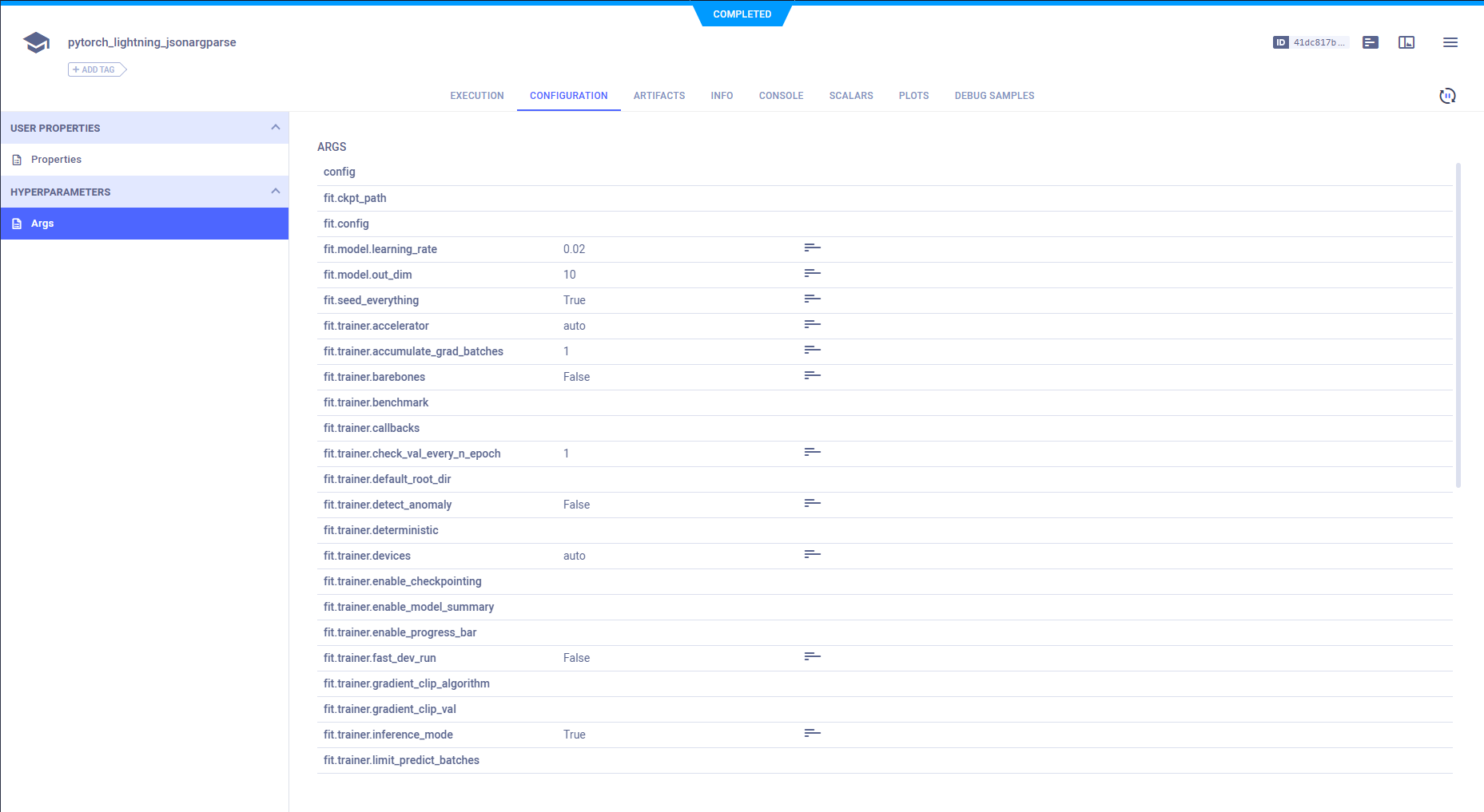 LightningCLI 参数