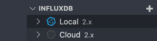 Add an InfluxDB connection in VS Code