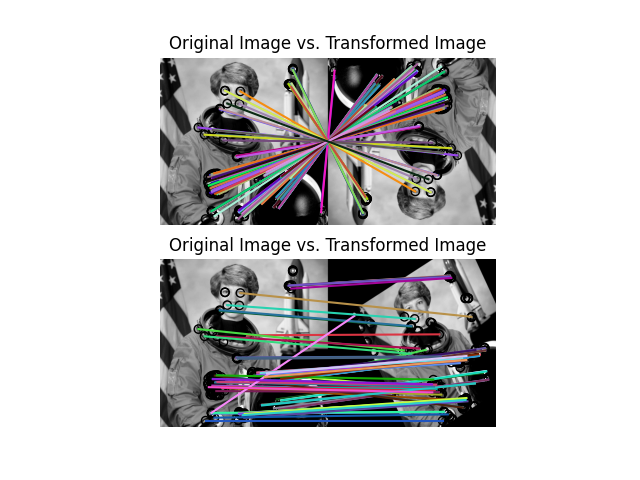 Original Image vs. Transformed Image, Original Image vs. Transformed Image