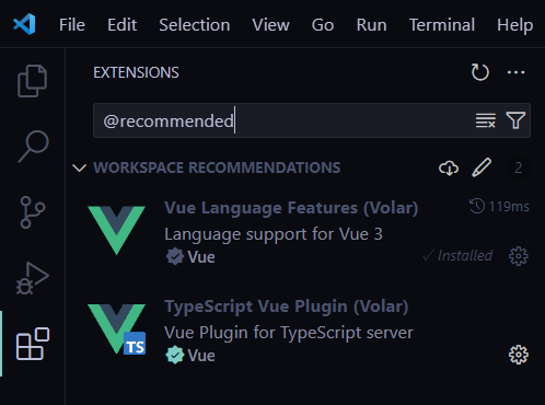 Vue推荐扩展
