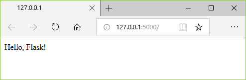 Flask教程：浏览器中运行的应用程序