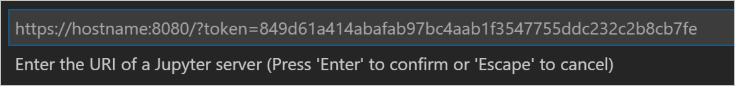 提示提供Jupyter服务器URI