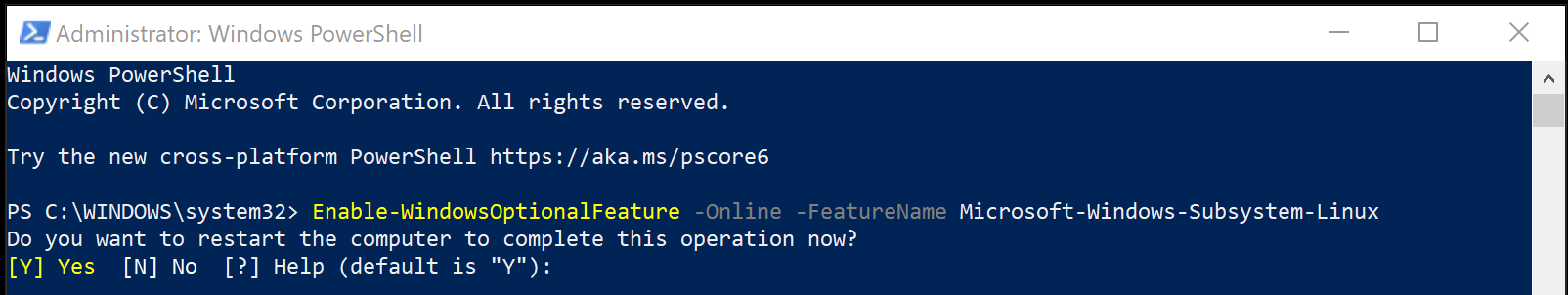 PowerShell 提示重启