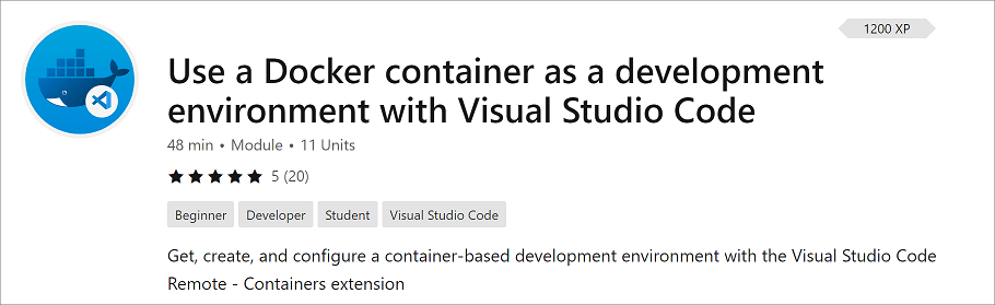 Docker 和 VS Code 的学习模块